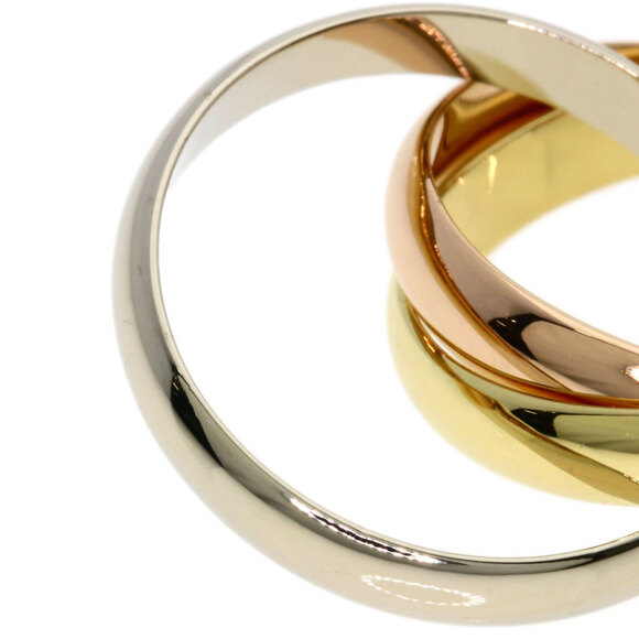 Classic 18K Gold Tricolor Trinity Ring | Cartier US CARTIER Authentic 18k Gold Trinity Ring #53